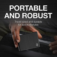 Seagate One Touch 2 TB External SSD up to 1030 Mb/s, for Windows and Mac, with Android App, 3 yr Data Recovery Services, Portable Solid State Drive Black (STKG2000400)