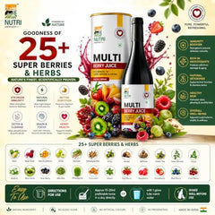 Nutri Harvest Multi Berry Juice (Multivitamin) 25+ Super Berries & Herbs