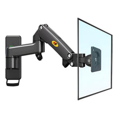 SYGA NB F150 Monitor Wall Mount Bracket, Full Motion Single Arm for 17-35 Inch Screens, 3-12kg Load Capacity, Black