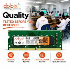 Dolgix 8GB DDR4 Desktop RAM 2133MHz | Desktop-Memory| U-DIMM | Long-DIMM | PC4-17000 | 1Rx8 Single Rank | 3-Year Warranty- (Made in India)