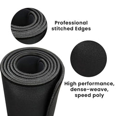 Storite 900x400x2mm Extended Gaming Mouse Pad, Desk Mat, Black | Stitched Embroidery Edges, Water Resistance Coating, Natural Non Slippery Rubber Base, For Laptop/Computer
