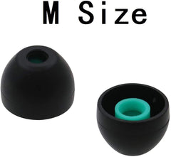 Syga Hybrid Silicone Earbuds Ear Buds Tips for Sony XBA, MDR and DR Series in-Ear Earphone Headsets SML 3 Size 3 Pairs, Hybrid Eartips for Sony, Set of 3 (Black, Orange, Green, Blue)