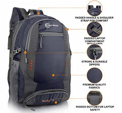 Half Moon Extra Large Size 55L Rucksack Bag/Trekking Bags for Men, Black | With Laptop Compartment | For Luggage Pack Tracking Hiking Travel Backpack for Man & Women