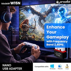 Prodot USB WiFi Adapter I 150 Mbps 2.4GHz I Nano Size WiFi Dongle I Driver Free Wireless Network Adapter for Desktop PC Laptop, Support Windows 11, 10, 8.1, 8, 7, XP, Pack of 02