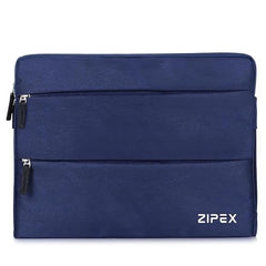 360 Protective 16 Inch Laptop Sleeve Case & Charger Pouch with 2 Front Pockets & Carry Handle | Compatible with 15-16 inch HP, DELL, Asus, Mackbook Devices | Water-Resistant | Blue