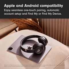 Beats Solo 4 – Wireless Bluetooth Over Ear Ultralight Headphones, Up to 50H of Battery Life, 10 min Fast Charge for 5H Battery, Mic w/Voice Assist, 3.5 mm, Apple & Android Compatible - Matte Black