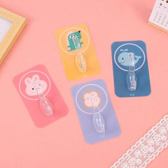 Shivstor 15 Pack Self Adhesive WallHook Heavy DutyHook for Hanging Without Drilling Transparent Nail Free StickyHook Strong Wall Hanger Set of 15 FlowerHook for Kitchen Bathroom Home Storage