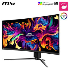 MSI MPG 341CQPX QD-OLED 34 Inch 2K UWQHD Curved Gaming Monitor - 3440 x 1440(21:9) QD-OLED Panel, 240Hz / 0.03ms, 99.3% DCI-P3, ΔE≤2, DisplayHDR True Black 400, DP 1.4a, HDMI 2.1, USB Type C(PD:98W)