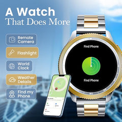 GOBOULT Crown R Pro 2 Smartwatch 1.43''HD AMOLED Display,BT Calling 5.2,600Nits Brightness,IP67,150+Watchfaces, 120+Sports Modes, AI Voice Assistant, SpO2 Monitoring(Charcoal Black)
