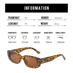 SYGA Women's Retro Small-Frame Square Sunglasses, Personalized Cross-Border Style Sunglasses (Black)