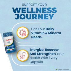Nutrela Multivitamin by Patanjali | 30 Veg Capsule Pack of 2 | With Vitamins, Minerals, Natural Extracts & Amino Acids | Daily Wellness Supplement for Men & Women
