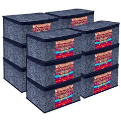 Kuber Industries Clothes Organizer For Wardrobe (Pack of 3 Each) 2-in-1 Combo Storage Organizer For Saree and Blouse - Dress Organizer For Wardrobe - Saree Covers With Zip (Maroon)