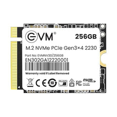 EVM 1TB M.2 NVMe SSD 2230 | PCIe Gen3x4 Internal SSD | 3000MB/s Read | 1900MB/s Write | 3D NAND Flash | Ultra Fast Storage | Compact Size | Laptop & Mini PC Compatible | 5 Year Warranty (EVMNV30/1TB)