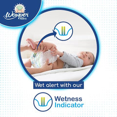 Wowper Easy Pants Baby Diaper | Medium Size Diapers | Diapers with Wetness Indicator | Upto 12 Hrs Absorption | 7-12 Kg | 34 Counts