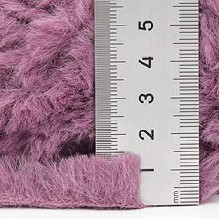 Crochet Soft Fluffy Fur Yarn Pink Chunky Polyester Plush Fur Eyelash