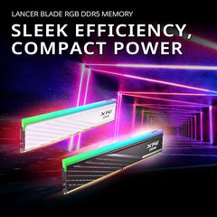 ADATA XPG Lancer Blade RGB 16GB (1 x 16GB) DDR5 6000MHz CL36 Desktop Memory RAM – Black | Gaming U-DIMM Memory Module | Intel & AMD Compatible (Black)
