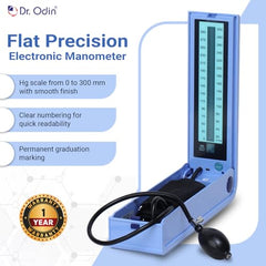 Dr. Odin OLS103 LCD Sphygmomanometer Manual Blood Pressure Monitor with Large Digital Display, Latex-Free Cuff, Accurate Readings, for Clinic & Home Use