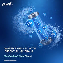 Pureit Wave Plus RO Purifier + Mineral + UV (Black) | Water Purifier for Home | Up to 45% Water Savings | Suitable for Borewell/Tanker/Municipal Supply | Wall Mountable | 7L Storage
