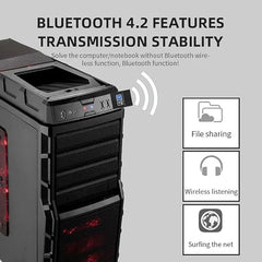 AUSHA® USB RTL8723BU Wireless WiFi Dongle 2 in 1 USB Bluetooth WiFi Adapter for PC Computer