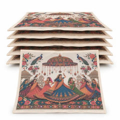 Choego New Season Wedding Print Saree Cover Pack of 12 | Zip closure, Doli Print Reusable storage bags, Ideal for bridal designer sarees, Wardrobe organizer, One side transparent