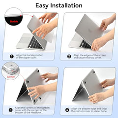 EooCoo Case for MacBook Air 13.6" Cover M5 M4 M3 M2 2026-2022 Light & Thin