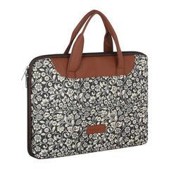Tabelito Laptop Sleeve Bag 13" to 15.6 inch for Women Jute and Vegan Leather Office Everyday Handbags