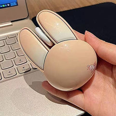 Lomiluskr Cute Cat Wireless Mouse, Lightweight Soundless Mice, 2.4G Wireless Mice, Candy Colors, Kawaii Mouse for Girls and Kids (Purple)