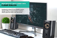 Creative T60 2.0 Compact Hi-Fi Desktop Speakers with Clear Dialog and Surround by Sound Blaster, USB-C Audio, Mic and Headset Ports, Bluetooth 5.0, Up to 60W Peak Power, for Computers and Laptops