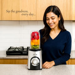 iBELL 600W Nutri Blender Mixer Grinder & Juicer with 3 Multipurpose Jars, 2 Year Warranty, High-Speed Motor, 3 Speed Modes for Smoothies, Shakes (Silver)