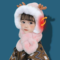 SYGA Baby Winter Beanie Hat Animal Shaped Warm Cap and Scarf (2-6 Year)