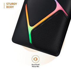 Amazon Basics 2 X 3W Multimedia PC Gaming Speaker with Aux Connectivity, USB Support, Volume Control, and RGB Lights