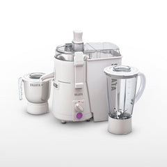 Sujata Powermatic Plus Juicer Mixer Grinder|900 Watts Double Ball Bearing Motor|22000 RPM|Non-Stop 90 Mins Running|2 Jars including 1750ml Blender, 1000ml Grinder Jar| (White)