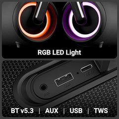 ZEBRONICS AXON 100 Portable Party Bluetooth Speaker, 90W RMS, Quad Drivers + Dual Passive Radiators, IPX5, Upto 6 Hours Playback, Rapid Charging, BT | USB | AUX | TWS, Fabric Finish, RGB, Deep Bass