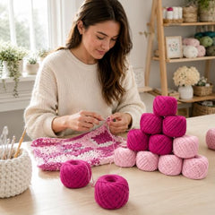 Crochet Cotton Thread Yarn Combo, 10 Rolls for Knitting, Crochet, Embroidery and Craft Making, Soft Decorative Thread for Handmade DIY Projects, Yellow & Green