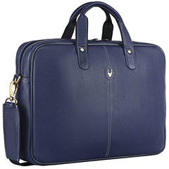 WildHorn Genuine Leather Office Bag for Men | 15.6-Inch Laptop Bag with a Minimalist Design | Professional Leather Bag with Adjustable Straps & Multiple Compartments | 1-Year Warranty