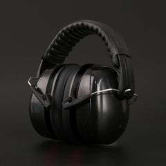 SYGA Children's Noise Reduction Reading Earmuffs, Head-Mounted Soundproof Earmuffs for Studying and Concentration (Black)