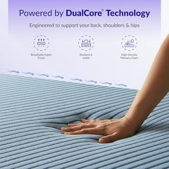 SleepyHug OrthoSoft Plus HR Foam Mattress Topper | 2 Inch Medium-Firm Support | Improves Back Support & Mattress Firmness | Quilted Cover | Anti-Skid Base | 78x72x2 Inches, Off-White