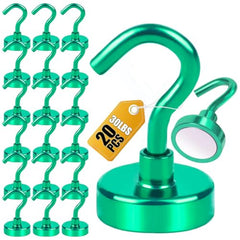 DIYMAG Magnetic Hooks 15pcs 30lbs Cruise Essentials 2026 Magnet Hook | Neodymium Heavy Duty Strong Magnets Hanging Ship Cabins Refrigerator Fridge Classroom Beach Vacation Kitchen Grills Home Tool