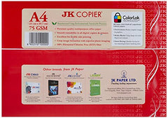 JK Copier Paper - A4, 500 Sheets, 75 GSM, Ream 3