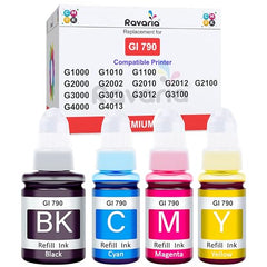 Ravaria GI 790 Ink Compatible Ink for Canon Pixma g1000 / G1010 / G1100 / G2000 / G2002 / G2010 / G2012 / G2100 / G3000 / G3010 / G3012 / G3100 / G4000 / G4013