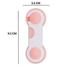 SYGA 8 Pcs Baby Safety Locks | Child Proof Cabinets, Drawers, Appliances, Toilet Seat, Fridge and Oven | Tools Not Required | Uses Dual Adhesive Tape and Latch System (Pink)