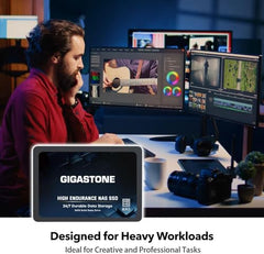 Gigastone 【NAS Certified】 Home Server SSD 1TB (2-Pack) Up to 550MB/s TLC Flash with SLC Caching 24/7 Reliable for Gaming/PC/NAS SSD 3-Year Warranty 2.5" SATA Internal Solid State Drives RAID Disk