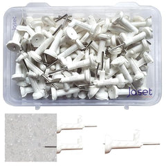 Sahmbi Innovations Wall Mounting Nails/Hooks (Regular-Small) – Multi Purpose, Non-Trace Invisible, No Drill Installation for Hanging Light Weight Photo Frames, Wall Clocks, Keys – Pack of 100 Pieces