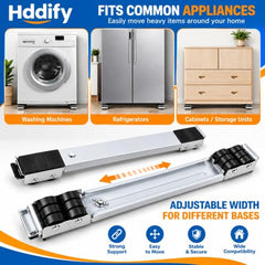 Extendable Roller Base Appliance Washing Machine Dolly Floor Protector | This distinct title prioritizes the functional utility and extendable design to differentiate from existing