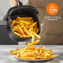INALSA Air Fryer 4.2 ltr|1400 W with Air Crisp Technology|Temperature & Timer Control|8 Preset Menu & Digital Display|Air fry, Bake,Roast,Reheat,Dehydrate|Airfryer Recipe book(Tasty Fry Digital)