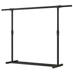 STANSY Garment Rack Freestanding Hanger | Multi-Functional Single Pole Clothing Rack | New Model 90 mm Extendable, 150 cm Long | Heavy-Duty Metal Clothes Stand for Bedroom & Closet