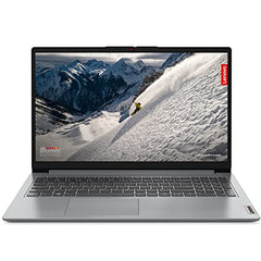 Lenovo IdeaPad 1 AMD Ryzen 5 5500U 15.6" HD Thin and Light Laptop (8GB RAM/512GB SSD/Windows 11 Home/Office Home 2024/1 Year ADP Free/Grey/1.6Kg), 82R4011MIN