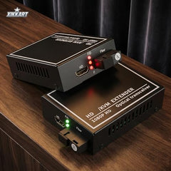 XIKKART 60M HDMI Extender Repeater Transmitter/Sender + Receiver Over Cat5 / Cat6 Upto 60 Meters (60M Extender Over Single CAT5/6 Cable) Supports 3D & Full HD1080p for TV Projector, HDTV, DVR