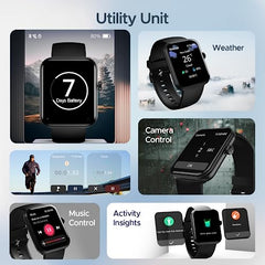 boAt Ultima Regal w/ 2.01”(5.10 cm) Crystal-Clear AMOLED Display, 1000 NITS Brightness,Premium Metal Body, Functional Crown, 100+ Sports Modes, Fitness Smart Watch for Men & Women (Steel Black)