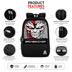 HACKER Laptop Backpack for Men & Women | Stylish Spider Printed Backpack | Durable School, College & Office Bag | Spacious Travel Backpack with Padded Laptop Compartment & Adjustable Straps